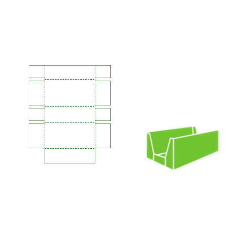 High wall tray blank example