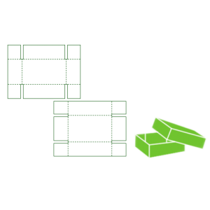 Full telescope container blank example