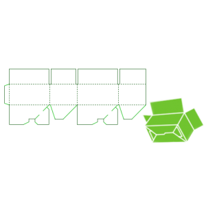 Self erecting six corner tray blank