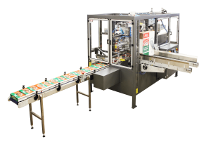 Automatic upstacker case erector and package sealing system