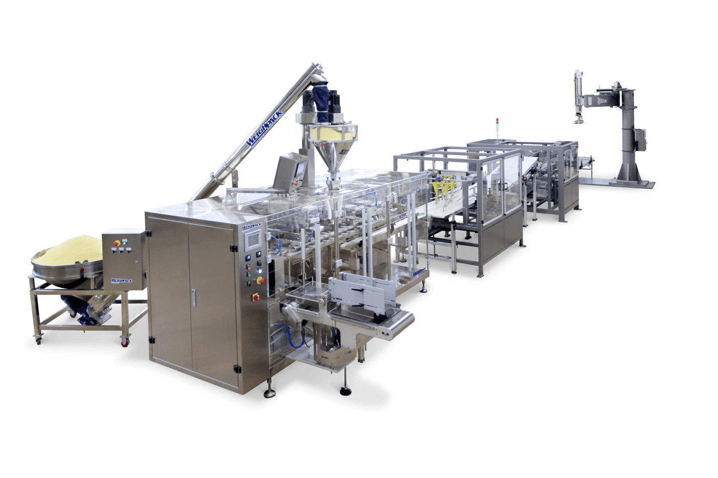 Full automated line of packaging machines