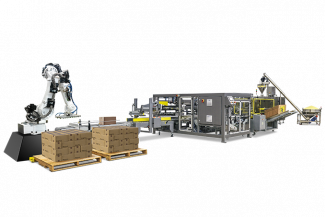 powder bagging and case packing system