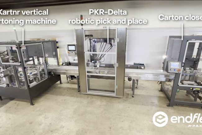 Endflex Turn Key Robotic Carton Loading and Closing System