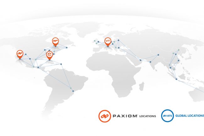 Paxiom and ATS locations map