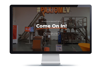 Virtual tour on monitor